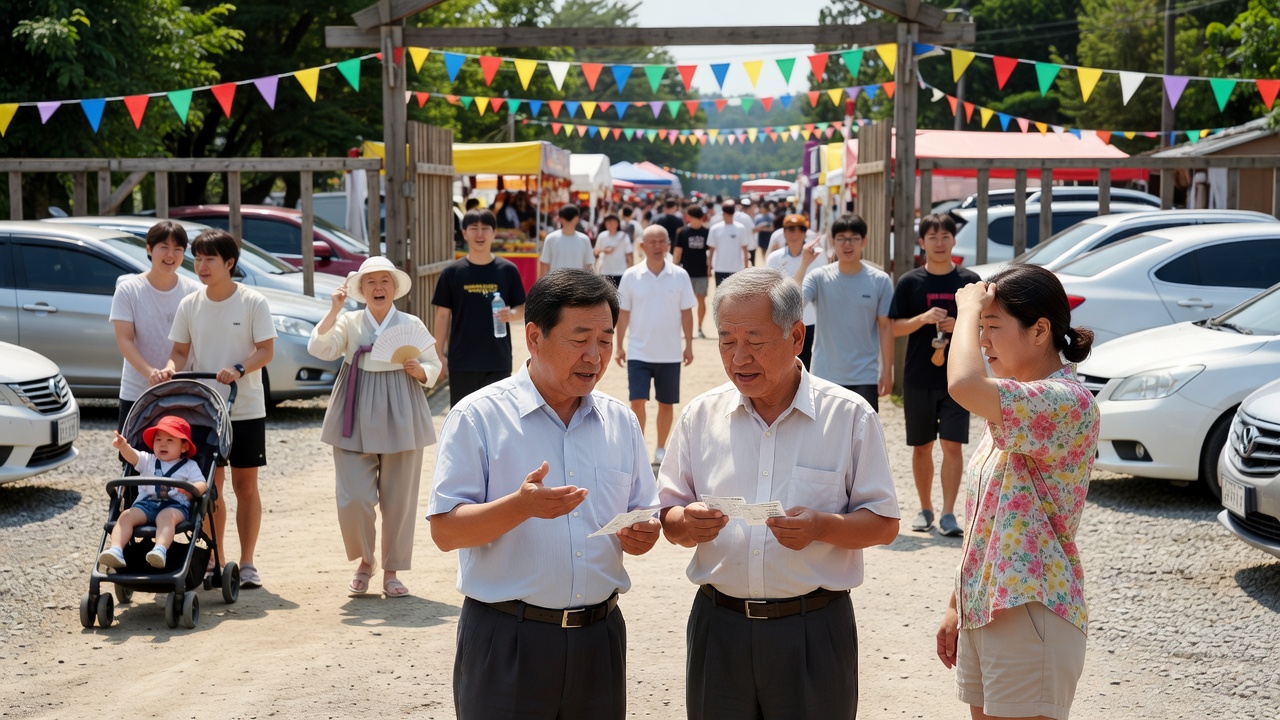 축제 입장료 비교를 위한 여름 축제 현장