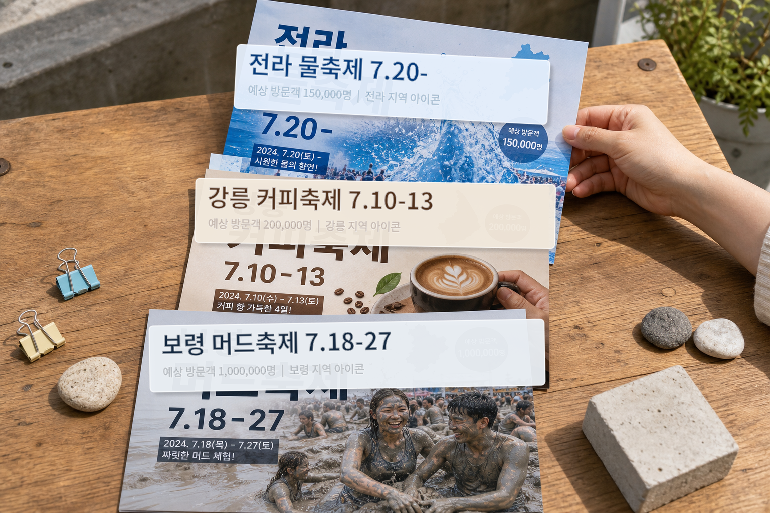 7월 한국 여름 축제 일정 한눈에 확인하기