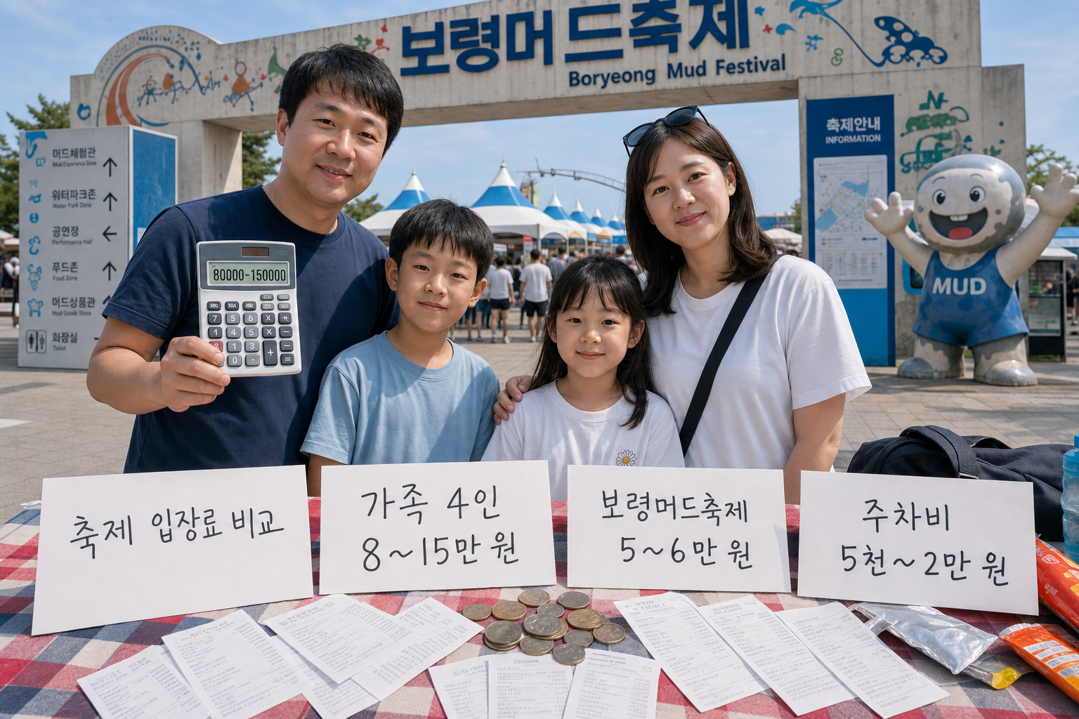 여름 축제 가족 방문 시 실전 축제 입장료 비용 비교